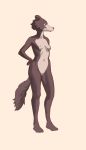  absurd_res anthro beastars breasts canid canine canis dany-j female genitals hi_res juno_(beastars) mammal nude pussy simple_background solo standing wolf 
