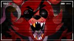  2019 amanddica animatronic battery black_nose black_sclera camera canid canine cheek_tuft eye_patch eyebrows eyewear facial_tuft five_nights_at_freddy&#039;s fox foxy_(fnaf) fur gold_(metal) gold_tooth head_tuft hi_res hook looking_at_viewer machine male mammal open_mouth open_smile pirate red_body red_fur robot security_camera sharp_teeth smile solo teeth tuft video_games white_eyes 