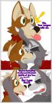  ! ?! alpha_channel anthro bodily_fluids canid canine claws dialogue duo english_text flower fox fox_mccloud hair hi_res kissing male male/male mammal nintendo notkastar open_mouth plant rose_(flower) saliva saliva_string sharp_teeth shocked star_fox teeth text tongue video_games wolf_o&#039;donnell yelling 