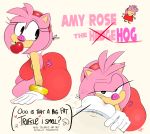  absurd_res amy_rose anthro apple big_butt butt female food fruit fur hi_res musk ota_(artist) peppa_pig pig_nose pink_body pink_fur plant sonic_the_hedgehog_(series) 