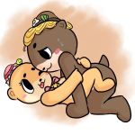  1:1 all_fours ambiguous_penetration anthro blush bodily_fluids chiitan duo female female_penetrated hi_res lutrine lying male male/female male_penetrating male_penetrating_female mammal mascot missionary_position muffinlewds mustelid on_back one_eye_closed penetration raised_leg sex shinjokun smile sweat 
