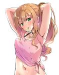  aono_(f_i_s) chloe_(princess_connect) cleavage erect_nipples princess_connect princess_connect!_re:dive shirt_lift 