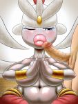  3:4 big_breasts blue_eyes breasts censored duo female gotobeido hi_res humanoid lips male male/female medicham nintendo one_eye_closed pok&eacute;mon pok&eacute;mon_(species) thick_lips video_games 