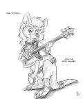  2020 4:5 axe electric_guitar english_text flinters fur guitar hair hi_res macropod macropod_taur male mammal mammal_taur marsupial marsupial_taur melee_weapon monochrome musical_instrument plucked_string_instrument solo string_instrument taur text wallaby wallaby_taur weapon whiskers 