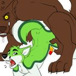  1:1 alpha_channel anal anal_penetration anthro anus black_eyebrows black_nose brown_body brown_fur butt canid canine digital_media_(artwork) duo eyebrows fidget_the_fox food fox fruit fur genitals grabbing_thighs green_body green_eyes green_fox green_fur hair halloween holidays kwik_(artist) lgbt_pride male male/male mammal multicolored_penis penetration penis pink_tongue plant pride_colors rainbow_penis simple_background solo sticker telegram telegram_stickers tongue tongue_out were werecanid werecanine werewolf white_body white_fur yellow_eyes 