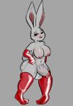  absurd_res anthro armwear ball_tuft balls beastars blush bodily_fluids breasts clothing digital_media_(artwork) erection genitals gynomorph haru_(beastars) hi_res intersex lagomorph legwear leporid looking_at_viewer mammal navel nipples nude ombwie penis rabbit rubber scut_tail simple_background smile smiling_at_viewer solo solo_focus sweat thigh_highs tongue tongue_out tuft vein veiny_penis 