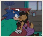  absurd_res anthro archie_comics ardan_norgate bed bedroom blue_body blue_fur blush blush_stickers braided_hair brown_body clothing duo eulipotyphlan eyes_closed felid feline female fur furniture hair hedgehog hi_res kissing lynx male male/female mammal nicole_the_lynx sonic_the_hedgehog sonic_the_hedgehog_(archie) sonic_the_hedgehog_(comics) sonic_the_hedgehog_(series) surprise_kiss wide_eyed 