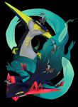  absurdres black_background black_eyes closed_mouth creature dragon highres no_humans open_mouth pokemon pokemon_(creature) pokemon_(game) saliva simple_background spine tongue tongue_out yagita_(astronomie) yellow_sclera yellow_tongue 