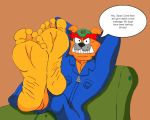  anthro canid canine canis centerstudios20_(artist) domestic_dog dribble_(warioware) feet humanoid_feet male mammal paws solo toes warioware wrinkled_feet 