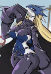  2025 absurd_res anthro artist_name back_spikes bandai_namco bedroom_eyes beelstarmon belt big_breasts big_hands black_bottomwear black_cape black_clothing black_topwear blonde_hair blue_body blue_mask blue_spikes bottomwear breasts cape clothed clothed_anthro clothed_female clothing cosplay cropped_jacket crossover crossover_cosplay digimon digimon_(species) digital_drawing_(artwork) digital_media_(artwork) female fingers generation_2_pokemon gloves hair handwear hi_res jacket leather leather_bottomwear leather_clothing leather_gloves leather_handwear leather_jacket leather_pants leather_topwear legendary_pokemon loogs looking_at_viewer lugia mask midriff multicolored_body narrowed_eyes nintendo outside pants pokemon pokemon_(species) raised_hand red_eyes seductive smile smirk snoutless solo spikes spikes_(anatomy) standing text thick_thighs three-quarter_view topwear traffic_sign two_tone_body under_boob utility_pole wearing_mask white_body wide_hips zipper 