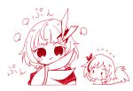  2girls ballpoint_pen_(medium) closed_mouth commentary_request fu_hua fu_hua_(phoenix) hair_ornament honkai_(series) honkai_impact_3rd jingwei's_wings long_hair looking_at_viewer mon_momu multiple_girls pen_(medium) short_hair simple_background traditional_media upper_body white_background white_hair 