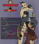 abdominal_bulge abs absurd_res anthro ashmodai_(rafitos) asphyxiation ball_bite ballbusting balls belak_(rafitos) big_balls big_breasts big_butt big_penis bite blue_eyes blush bodily_fluids breasts brown_body brown_eyes brown_fur butt canid canine canis choking cock_and_ball_torture cum cum_inside cum_on_face cum_on_penis cum_on_vulva cum_splatter dragon ejaculation female fur gameplay_mechanics genital_fluids genital_torture genitals grey_body grey_fur group gui hair health_bar held_up hi_res horn huge_balls huge_penis larger_male male male/female mammal muscular muscular_female muscular_male mythological_creature mythological_scalie mythology penis pubes rafitos rear_naked_choke rithe saggy_balls scalie short_hair size_difference smaller_female standing tail teeth thick_thighs trio vein veiny_balls veiny_penis violence white_eyes wide_hips wolf yellow_body