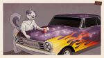  4_toes anthro artist_logo big_breasts biped border breasts brown_nose canid canine canis car chevrolet cleavage clothed clothed_anthro clothed_female clothing collarbone covered_eyes digitigrade domestic_dog ear_piercing ear_ring feet female female_anthro floppy_ears folded_ears fur grey_body grey_ears grey_fur grey_tail hi_res holding_sponge leaning leaning_forward logo mammal multicolored_body multicolored_fur open_mouth panties paws piercing pink_clothing pink_panties pink_tongue pink_underwear posspowered ring_piercing shirt snout soap solo sponge suds t-shirt tail teeth toes tongue topwear two_tone_body two_tone_fur two_tone_tail underwear vehicle washing_car water wet wet_clothing wet_shirt wet_topwear white_body white_border white_clothing white_fur white_shirt white_tail white_topwear 