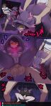  anal anal_penetration anus areola balls big_butt biped breasts butt comic female female_penetrated fingering fingering_self generation_4_pokemon genitals group hi_res humanoid looking_pleasured male male/female male_penetrating masturbation mismagius nintendo nipples not_furry penetration penile penile_penetration penis pokemon pokemon_(species) purple_body schpicy sex trio vaginal vaginal_fingering vulva 