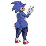  1:1 absurd_res alpha_channel anthro anus awful_lad balls big_balls blue_body blue_fur butt clothing ear_piercing eulipotyphlan fishnet fishnet_legwear footwear fur genitals girly gloves green_eyes handwear hedgehog hi_res jewelry legwear male mammal necklace piercing rear_view shoes solo sonic_the_hedgehog sonic_the_hedgehog_(series) thick_thighs wide_hips 