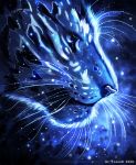  2020 black_nose blue_theme digital_media_(artwork) felid flashw headshot_portrait leopard mammal pantherine portrait whiskers 