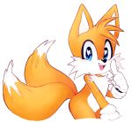  &lt;3 &lt;3_eyes 2017 2_tails anthro biped blue_eyes canid canine clothing digital_media_(artwork) dipstick_tail fox fur gloves handwear male mammal miles_prower multi_tail multicolored_tail open_mouth open_smile orange_body orange_fur psychotiicx simple_background smile solo sonic_the_hedgehog_(series) standing white_background white_body white_fur 