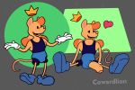  &lt;3 3:2 anthro clothed clothing cowardlion crown genitals humanoid_genitalia humanoid_penis humanoid_pussy ignacio_(cowardlion) male mammal murid murine penis plantigrade pussy rat rodent simple_background solo toony 