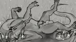  16:9 2020 4_toes animal_genitalia balls bedroom_eyes black_and_white black_claws black_spikes claws curved_horn digital_drawing_(artwork) digital_media_(artwork) dradmon dragon ernesto facial_spikes feral flower forked_tongue genitals grass grey_background grey_balls grey_body grey_ears grey_feet grey_horn grey_nose grey_penis grey_scales grey_skin grey_tail grey_wings half-erect hi_res horn long_tongue looking_at_viewer lying male membrane_(anatomy) membranous_wings monochrome narrowed_eyes on_back one_leg_up outside penis plant presenting presenting_balls presenting_penis quadruped raised_leg scales scalie seductive sharp_claws sheath side_view simple_background sketch smile smooth_horn solo spikes spikes_(anatomy) spread_wings tapering_penis toe_claws toes tongue tongue_out western_dragon widescreen wings 