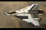  aircraft airplane fighter_jet flying from_above highres huge_filesize jet military military_vehicle nasa no_humans original raruru signature wings 