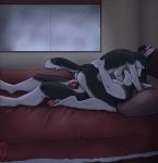  2015 animal_genitalia animal_penis annie_(mochashep) anthro anthro_on_anthro anthro_penetrated anthro_penetrating anthro_penetrating_anthro areola bed breasts brother brother_and_sister canid canine canine_penis canis cowgirl_position detailed_background domestic_dog duo erection female female_on_top female_penetrated fur furniture genitals hanging_breasts hi_res husky incest_(lore) inside knot lying male male/female male_on_bottom male_penetrating male_penetrating_female mammal mochashep multicolored_body multicolored_fur nipples nordic_sled_dog nude on_back on_bed on_bottom on_top penetration penis pistol_(mochashep) sex sibling side_view sister spitz tongue tongue_out twincest twins vaginal vaginal_penetration 