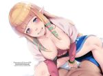  1girl artist_name bangs blonde_hair blue_eyes blunt_bangs blush braid breasts censored clenched_teeth clothed_female_nude_male cowgirl_position dannex009 drooling dutch_angle eyebrows_visible_through_hair girl_on_top guided_penetration hanging_breasts hetero imminent_sex imminent_vaginal large_breasts leaning_forward link long_hair long_sleeves mosaic_censoring nipples nude open_mouth penis pointy_ears princess_zelda pussy saliva sidelocks simple_background solo_focus spread_legs straddling teeth the_legend_of_zelda the_legend_of_zelda:_skyward_sword torn_clothes very_long_hair volleyball watermark web_address white_background 