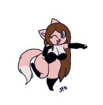  alpha_channel anthro big_breasts breasts brown_hair butt canid canine canis chibi curvy_figure fan_character female fur hair happy_tree_friends hybrid j.fbelen jfbelen mammal nude pink_body pink_fur pinup pose smile solo wolf wolfdog 
