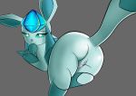  alice_the_glaceon anus blue_body blue_sclera butt butt_focus crystal eeveelution female feral genitals glaceon glistening glistening_body glistening_butt glistening_eyes half-closed_eyes hand_on hi_res justwhite long_ears looking_at_viewer narrowed_eyes nintendo paws pok&eacute;mon pok&eacute;mon_(species) pussy raised_tail smile solo thick_thighs video_games white_eyes 