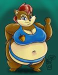  anthro archie_comics breasts cleavage clothed clothing female ground_squirrel hi_res mammal overweight overweight_anthro overweight_female rodent royaljellysandwich sally_acorn sciurid solo sonic_the_hedgehog_(archie) sonic_the_hedgehog_(comics) sonic_the_hedgehog_(series) sumo 