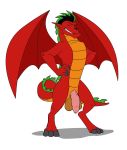  alpha_channel american_dragon:_jake_long anthro balls disney dragon flaccid foreskin genitals hi_res humanoid_genitalia humanoid_penis jake_long male nude penis pinup pose simple_background solo thecreatorseye transparent_background uncut wings 