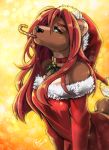  anthro candy candy_cane christmas female food hair holidays mammal opal_(jellydoeopal) pawziclawzi solo ursid 