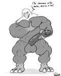  4:5 abs accipitrid accipitriform anthro avian balls big_balls big_penis bird dialogue eagle genitals hi_res huge_balls huge_penis humanoid_genitalia humanoid_penis hyper hyper_balls hyper_genitalia hyper_penis looking_at_viewer male monochrome muscular muscular_anthro muscular_male nipples nude penis solo spanish_text tagme text uniparasite 