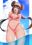  bikini cameltoe mei_(pokemon) pokemon pokemon_black_and_white_2 swimsuits tofuubear 