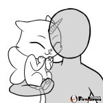  1:1 animated anthro cuddling domestic_cat duo faceless_human faceless_male felicity_(rainbow_butterfly_unicorn_kitty) felid feline felis female horn human hybrid lepidopteran_wings low_res male male/female mammal monochrome rainbow_butterfly_unicorn_kitty short_playtime tasoganedude wings 