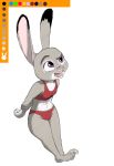  2020 absurd_res anthro clothed clothing dipstick_ears disney female fur grey_body grey_fur hi_res judy_hopps lagomorph leporid mammal midriff multicolored_ears purple_eyes rabbit simple_background solo spoof_(artist) white_background zootopia 