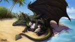  16:9 2020 3_toes 4_fingers anthro anthro_on_feral anthro_penetrated areola beach bestiality breasts claws day detailed_background digital_media_(artwork) dragon duo female female_penetrated feral feral_penetrating feral_penetrating_anthro fingers horn male male/female male_penetrating male_penetrating_female membrane_(anatomy) membranous_wings nawka nipples outside penetration sand scales scalie seaside sex shoreline sky spines toes vaginal vaginal_penetration water western_dragon widescreen wings 