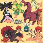  6+girls animal_sexualization antennae anus arm_freckles assertive_female bestiality bklo_yo black_fur blue_eyes blush body_freckles body_fur bow breast_freckles breasts bug celebi chest_freckles claws clothed_pokemon clothes_lift colored_sclera colored_skin commentary cum cum_in_pussy cumdrip drawn_eyes english_commentary english_text erection fairy_wings freckles furry furry_female furry_with_non-furry futa_with_female futa_without_pussy futanari gothitelle green_skin grey_fur heavy_breathing highres holding holding_pokemon interspecies large_breasts lifting_own_clothes maractus mimikyu monster_girl multicolored_skin multiple_girls multiple_views neck_fur newhalf_with_female oral original penis plant_girl pokemon pokemon_(creature) pokephilia pubic_hair purple_eyes purple_skin pussy pussy_juice red_eyes red_fur red_hair scolipede sex short_hair shortstack shoulder_freckles size_difference skirt skirt_lift small_breasts snout solid_oval_eyes steaming_body sweatdrop testicles two-tone_fur uncensored vaginal white_bow wings yellow_background yellow_sclera zoroark 