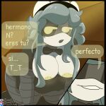  anthro breasts butt comic comic_book comic_panel cyn_(murder_drones) dialogue female glitch_productions hi_res humanoid machine murder_drones n_(murder_drones) pinup pose presenting presenting_hindquarters robot robot_anthro robot_humanoid solo spanish_text speech_bubble tannicfer text translation_request 