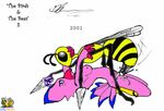  animated beedrill biyomon crossover digimon glenn nintendo pokemon surfing_charizard 