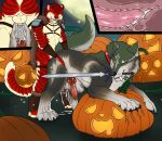  anal anal_penetration angel_(velvetvlade) animal_genitalia animal_penis anthro anthro_on_feral anthro_penetrating anthro_penetrating_feral bestiality bodily_fluids canid canine canine_genitalia canine_penis canis cum cum_in_ass cum_inside cum_on_ground cum_on_leg cutaway duo erection eyes_closed felid feral feral_penetrated food fruit fur genital_fluids genitals green_body green_fur grey_body grey_fur hair hi_res internal killthe_demon link_(wolf_form) male male/male male_penetrated male_penetrating male_penetrating_male mammal markings melee_weapon moon night nintendo object_in_mouth outside penetration penile penile_penetration penile_spines penis penis_in_ass plant pumpkin red_body red_fur red_hair red_penis sex short_hair side_view standing striped_arms striped_legs striped_markings striped_tail stripes sword sword_in_mouth tail tail_markings the_legend_of_zelda weapon weapon_in_mouth wolf yellow_body yellow_fur 