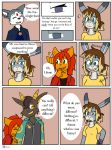  anthro asinus bovid breasts brown_hair canid canine caprine clothed clothing comic dialogue donkey english_text equid equine female fiona_(artist) fox fur goat grey_body grey_fur group hair hi_res hypnosis lagomorph laugh leporid male mammal mind_control one_eye_closed rabbit text 