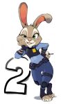  2019 3_toes 4_fingers anthro arm_support bedroom_eyes belt biped buckle buckteeth claws clothed clothing digital_media_(artwork) disney duty_belt erosuke eyelashes female fingers front_view full-length_portrait fully_clothed green_eyes hand_on_hip hi_res judy_hopps knee_pads lagomorph leaning_on_elbow leporid looking_at_viewer mammal narrowed_eyes naughty_face police_badge police_belt police_officer police_uniform portrait pose rabbit seductive simple_background solo standing teeth text toe_claws toeless_footwear toes uniform utility_belt walkie_talkie white_background zootopia 