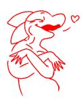  &lt;3 anthro crossed_arms female fingers lizard looking_down low_res pheronoa reptile rime_the_vixen scalie simple_background sketch smile smug solo 
