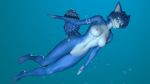  3d_(artwork) anthro big_breasts breasts bubble canid canine digital_media_(artwork) female fox hi_res krystal mammal mesukemolover32 nintendo nude solo source_filmmaker star_fox swimming video_games water 