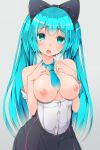  breasts hatsune_miku inaka_no_wadachi magical_mirai nipples no_bra possible_duplicate vocaloid 