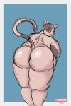  absurd_res anthro belly big_butt butt cellulite curvy_figure domestic_cat felid feline felis female hairless hairless_cat hi_res looking_at_viewer lumieart mammal morbidly_obese morbidly_obese_anthro morbidly_obese_female obese obese_anthro obese_female overweight overweight_anthro overweight_female presenting purple_eyes smile solo spots 