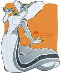  anthro apode blue_tongue breasts cute_fangs draconcopode featureless_breasts female forked_tongue grey_body grey_scales hi_res long_tongue naga non-mammal_breasts nude nut-case reptile scales scalie serpentine sharp_teeth six_(onom) snake snake_hood solo teeth tongue video_games viper_(x-com) wide_hips x-com 