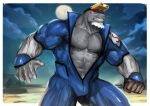  abs absurd_res anthro beard biceps bodily_fluids clothed clothing eyewear facial_hair goggles grey_body grin hi_res male mammal marine muscular muscular_anthro muscular_male my_hero_academia open_clothing pecs pinniped seal selkie_(my_hero_academia) smile solo superhero sweat teeth tight_clothing traver009 whiskers 
