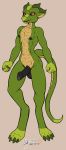  2020 absurd_res arashidrgn balls claws dragon genitals green_body hi_res horn male nude penis scalie solo 