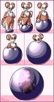  absorption_vore absurd_res ambiguous_gender ball_squeeze ball_squish balls bound brown_body chest_tuft encasement eyes_closed genitals goo_(disambiguation) hi_res inflation internal noune rubber solo squish the_matkat trapped tuft unknown_species unsure vore 